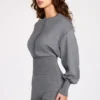 Moya Langarm-Jumpsuit aus feinem Strick in Grau
