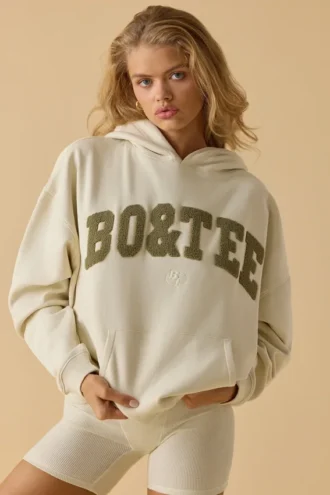 Oversized-Kapuzenpullover in Bone Oversized-Kapuzenpullover in Bone