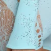 Pixie Embellished Cropped Shrug in Eisblau Pixie Embellished Cropped Shrug in Eisblau
