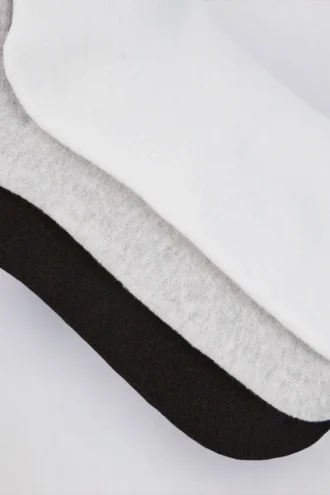Set gerippter Crew-Socken in Multicolor