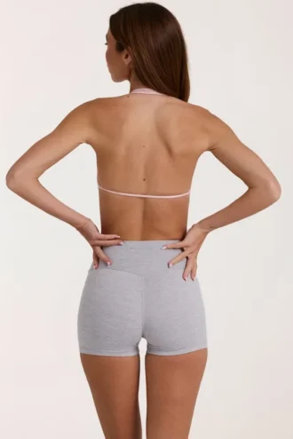 Soft Active Mini-Shorts in Grau meliert