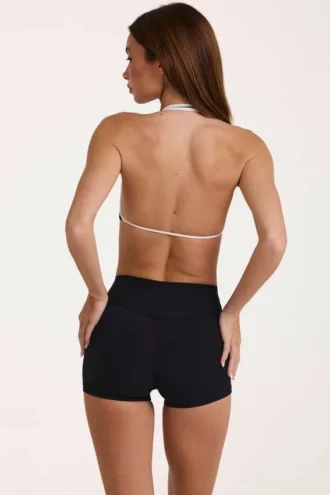 Soft Active Mini-Shorts in Schwarz