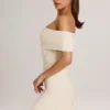 Suhana Modal Asymmetrisches A-Linien-Minikleid in Elfenbein Suhana Modal Asymmetrisches A-Linien-Minikleid in Elfenbein