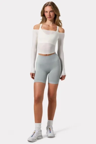 Super Sculpt nahtlose Bikershorts in Grau