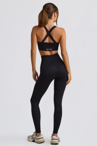 Super Sculpt nahtlose High-Waist-Leggings in Schwarz
