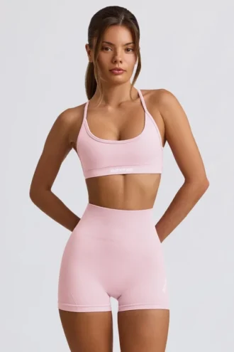 Super Sculpt nahtlose Mini-Shorts in Puderrosa