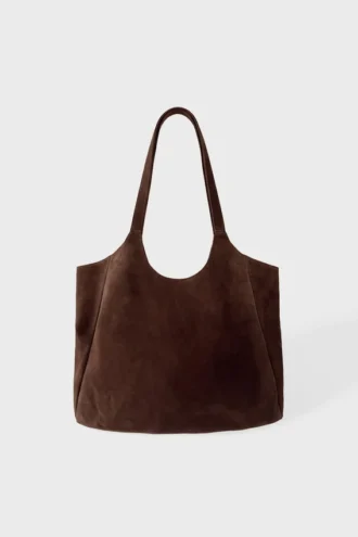 Tasche aus Wildleder in Espresso Tasche aus Wildleder in Espresso
