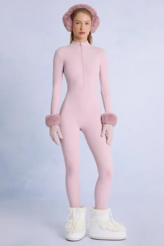 Thermo-Base-Layer-Jumpsuit in Powder Pink