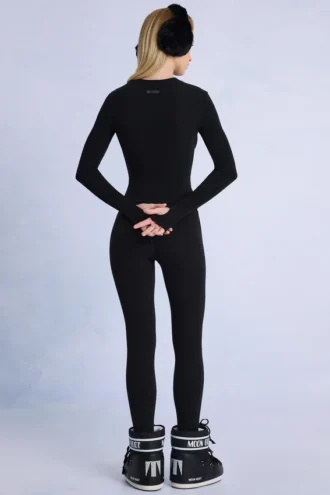 Thermo-Leggings in Schwarz