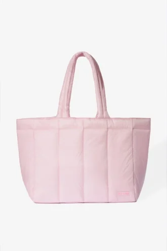 Wasserdichte Puffer-Tragetasche in Powder Pink