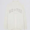 Weicher Oversize-Pullover aus Strick in Elfenbein